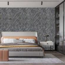 Asymmetric Water Wave Style Non-Woven Wallpaper Suitable For Living Room, Bedroom, Tv Background, Not Self-Adhesive - Grey - View 3