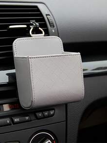 Car Air Vent Phone Pouch Multi-Functional Car Storage Box With Sheepskin Surface For Car Air Conditioner Outlet - Beige - View 6