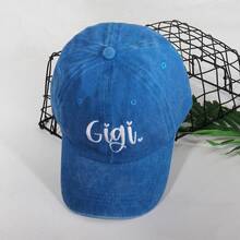 女士字母刺绣水洗牛仔棒球帽韩版春夏休闲街头百搭户外运动时尚棒球帽男女通用 - 彩色 - 查看 5