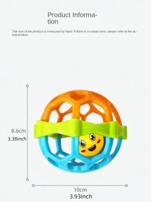 1 个益智软橡胶扣球，全新明亮多彩设计，适合爬行和抓握，适合 0-1 岁婴儿玩具（颜色随机） - 彩色 - 查看 11