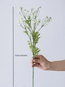 1個30朵洋甘菊人工花單簇雛菊假花適用於拍攝婚禮裝飾背景 - 白色 - 查看 7