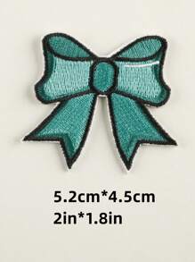 4 件/套刺繡蝴蝶結貼片,適用於 Diy 服裝、帽子、包包、鞋子、手機殼、自粘 - 彩色 - 查看 3