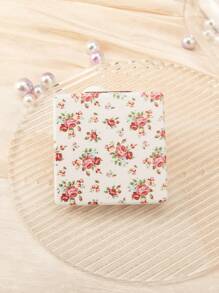 1入組英式田園花卉風格折疊化妝鏡,可攜式方便化妝鏡,適用於學生/上班族/朋友節日禮物,小巧鏡面可放桌上,180°調節化妝鏡,易於使用,手持式化妝鏡,適用於所有場合 - 彩色 - 查看 5