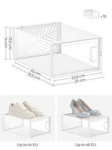 SONGMICS Shoe Boxes - trắng - Xem 4