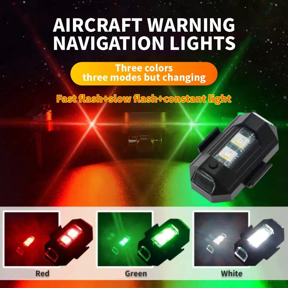 Wireless Flashing Navigation Light, Suitable For Airplane & Motorcycle