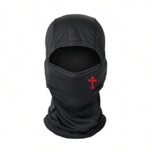 1pc Cross Printed Mask Hood For Men And Women Outdoor Riding Balaclava Hat Windproof And Sunscreen Sun Hat - Multicolor - View 11