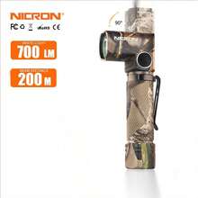 準備好手電筒 B70：90 度磁鐵 Led 燈,高亮度 1200 流明,ip65 防水 - 軍綠色 - 查看 2