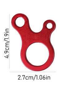 4入組戶外露營帳篷繩子調節器,固定夾緊扣 - 紅色 - 查看 3