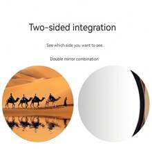 1 件流沙畫家居裝飾物品 26 公分高 25 公分寬,一側有沙子,另一側帶鏡子,非常適合裝飾辦公室、客廳、酒櫃。每次翻轉沙子都會形成獨特的圖案 - 藍海龜 - 查看 4