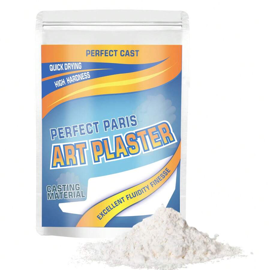 Bột thạch cao đúc khuôn 1LB, vật liệu bột thạch cao, bộ dụng cụ đúc khuôn tay, xi măng thạch cao, dùng để làm mô hình 3D thủ công DIY, khuôn đúc trang sức bằng thạch cao cho các dự án thủ công, mẫu mã, đúc thương mại, mặt nạ, trang sức, tượng điêu khắc, khuôn latex và trang trí nhà cửa, hoàn hảo cho các dịp kỷ niệm, sinh nhật, hoạt động gia đình. - 453g - Xem 1