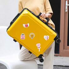 50入組可愛卡通情人節粉色心形裝飾貼紙,防水,適用於diy滑板,行李箱等 - 彩色 - 查看 7