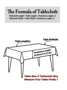 1pc Rectangular Tablecloth With Tassels, Suitable For Dining Table And Coffee Table - Multicolor - View 5