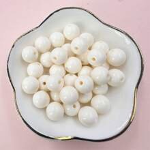 50顆10mm時尚純色亞克力圓珠,diy手鍊項鍊耳環首飾製作 - 10mm/50個 - 查看 22