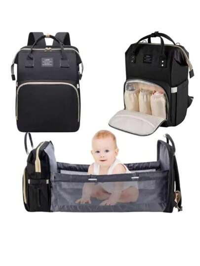 Mochila Bolsa Maternidade Térmica Impermeável Vira Berço