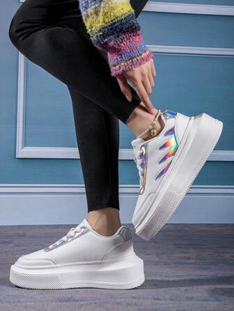 2023 Newest High-Heeled Chunky Sneakers With Non-Slip & Wear-Resistant & Breathable Features