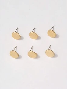 6入組啞光金色罕見設計耳環配件,適用於自製耳環 - 金色 - 查看 4