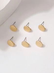 6入組啞光金色罕見設計耳環配件,適用於自製耳環 - 金色 - 查看 5