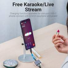 VENTION USB C To 3.5mm Headphone And Charger Adapter, 2-In-1 USB Type C To Aux Audio Jack Adapter With 30W Fast Charging Dongle Cable Compatible With IPhone 15 Pro Max, Samsung S23/S22/S21, IPad Pro, Pixel - Grey - View 5