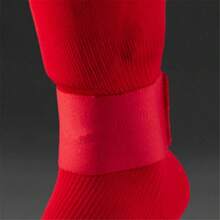 1pair Black Football Shin Guard Fixed Straps, Leg Guard Tie Fixed Strap, Foot Ankle Protection - Red - View 2
