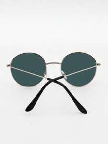 1 副儿童圆形金属框架眼镜，简约时尚，适合男孩和女孩，适合化装派对、日常生活和户外旅行配件，防尘 - 金色 - 查看 6