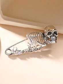 1 PC Retro Minimalist Skull Pin To Dark Hour Punk Halloween Brooch Suitable For - Brooch - View 8