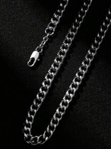 1條男士街頭風格嘻哈鏈條項鍊,是絕佳的禮物選擇 - 龐克街頭鏈條項鍊 - 查看 2