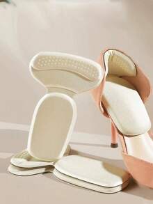 1片後跟貼防磨腳貼泡t型2合1後女士高跟貼防掉跟防痛厚跟墊鞋墊