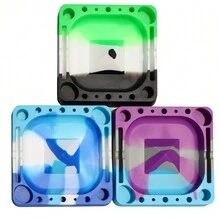 矽膠煙灰缸多功能煙灰缸,無異味煙灰缸 - 白 深藍 淺藍 - 查看 5