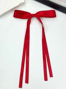 1 Bow Decorated Women's Hair Accessory Clip With Silk Ribbon Ponytail Design Suitable For Women, Girls, Children, And Teenagers - Multicolor - View 10