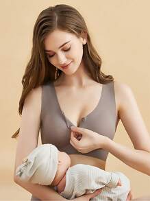 Nahtloser Umstandsbh mit Frontverschluss für stillende Frauen