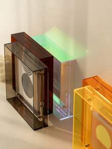 1入組亞克力相框裝飾品,印刷和裱框創意相框展示照片,家居裝飾 - 藍色 - 查看 10