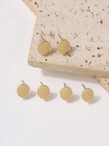 6入組啞光金色罕見設計耳環配件,適用於自製耳環 - 金色 - 查看 9