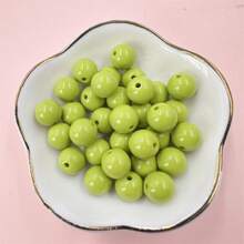 50顆10mm時尚純色亞克力圓珠,diy手鍊項鍊耳環首飾製作 - 10mm/50個 - 查看 19