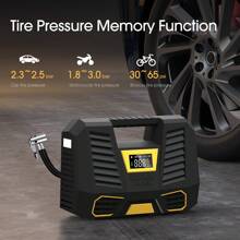 CARSUN Digital Display Portable Tool Inspired Illuminated Tire Inflator Air Pump - Multicolor - View 2