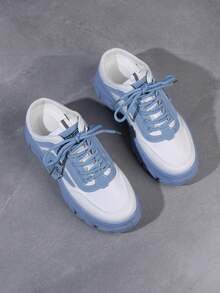 Women's Slippers With Half Cover For Outdoor, Summer New Arrival Anti-Skid Thick-Soled Casual Sports Mules - Blue - View 4