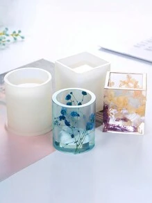 1 Stück Diy Stift Halter Silikonform, Diy Uv Harz Schmuckform, Handwerk Form,schmuck Epoxidharz Formen Zum Herstellen Von Schmuck - Weiss - Übersicht 9