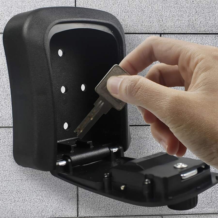 Secure Your Office With A Temporary Password Key Box Door Lock, For Hotel/Restaurant/Office/Commercial - Black - View 1
