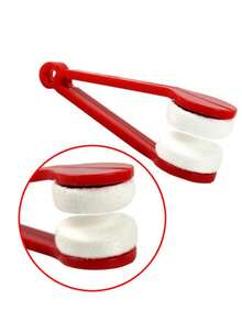 1入隨機顏色攜帶式眼鏡清潔布,超細纖維清潔刷,眼鏡清潔印痕去除夾 - 隨機 - 查看 5