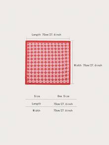 1 Geometric Pattern Women's Printed Square Scarf - Multicolor - View 3