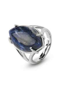 1 件装水晶戒指天然石戒指,适合女士男士可调节愈合玫瑰石英青金石蛋白石绿松石指环新年情人节珠宝礼物 G574,妈妈,母亲,母亲节,礼物