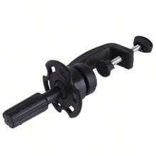 1個可調式人體模型支架,用於人體模型頭頂髮型訓練,美容師造型工具假髮置物架 - 黑色 - 查看 4