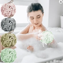 50克/片浴用海綿,去角質沐浴海綿身體擦洗器 - 4入/組浴球組 - 棉花糖四重奏,大尺寸 - 彩色 - 查看 1