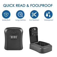 Secure Your Office With A Temporary Password Key Box Door Lock, For Hotel/Restaurant/Office/Commercial - Black - View 6