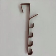 1 個掛鉤,用於在門上掛衣服和帽子,多功能後門掛鉤,用於在更衣室/浴室掛外套、衣架、帽子、毛巾、背包、浴袍,無需打孔 - 咖啡棕 - 查看 6