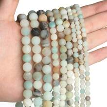 Loose Natural Stone Beads Semi-Finished Agate & Blue Peacock Stone Beads For Diy Bracelet & Necklace Jewelry Making