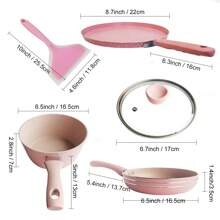 4 Piezas Juego De Accesorios De Cocina Temático Rosa Para Olla De Sopa Y Sartén - Rosa - Ver 2