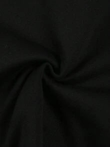 Young Boy's Autumn Winter Printed Casual Round Neck Fleece Sweatshirt - Black - View 6