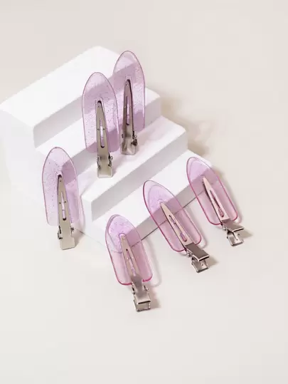 6件套防滑刘海夹套装，便携易用，适合美发沙龙、家庭使用，女士/女孩配饰，美发工具，美容配件，卷发，秋季，旅行，秋季美发工具，女士，女士，美发工具，用品，美容配件，礼物，旅行，送给女士的礼物，女士圣诞礼物，送给女士的礼物，礼物，成人，成人圣诞礼物，女士配饰，圣诞礼物，成人礼物，女士礼物创意，女士美容礼物，沙滩发夹，时尚发饰，沙滩爪夹