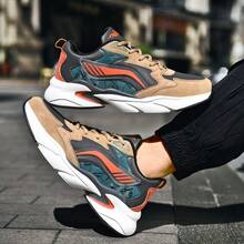 Men's Casual Sneakers Non-Slip Outdoor Athletic Running Jogging Shoes Plus Size 2024 New 39-48 - Khaki - View 5