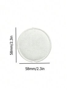 80片圆形双层卸妆棉 加厚脸部/唇部/眼部卸妆棉 直径58mm 包装在包中 配件